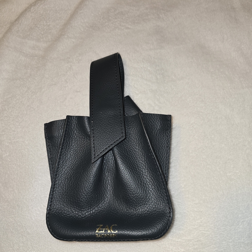 ZAC Zac Posen Black Leather Wristlet